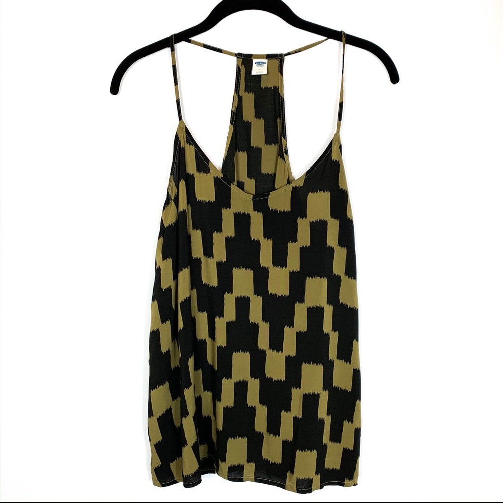 Old Navy Olive Racer Back Tank Top Size Medium